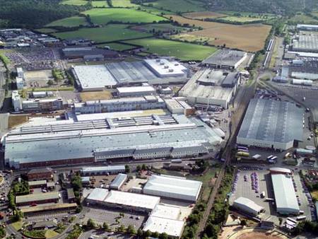 Vue aérienne de l'usine Mini d'Oxford