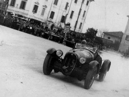 Piero aux Mille Milles 1938 sur Alfa Romeo 2900 C