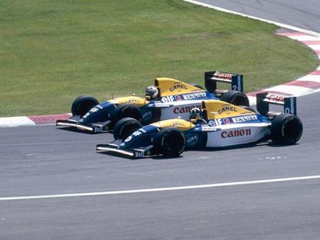 Hill et Prost au coude à coude, Montreal, 1993