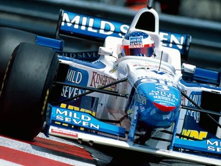 Jean Alesi sur Benetton, Monaco 1996