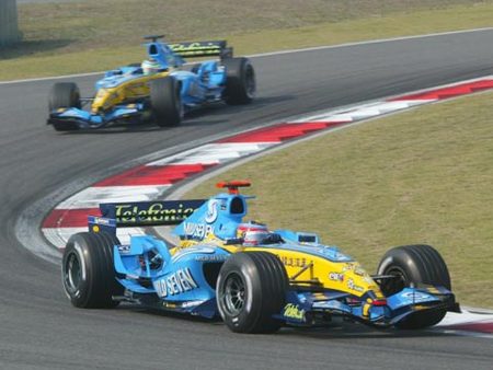 Alonso et Fisichella, Chine 2005