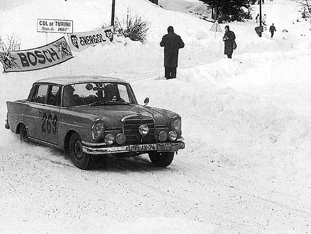 Les Suédoises Rosqvist et Wirth au Turini 1963