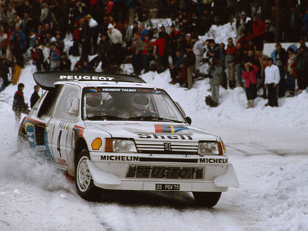 205 T16 Evo 2 en 1986