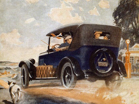 Première publicité Chevrolet en couleur