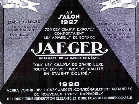 1927 : l'âge d'or pour Jaeger