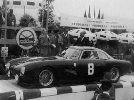 La 0665 GT lors des Mille Milles en 1957