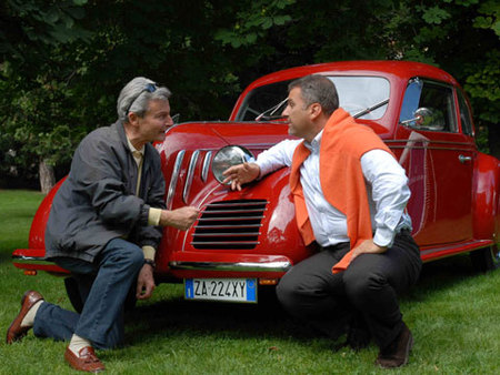Stefano Chiminelli et Dominique Dubarry, Président de l'Association des Musées Automobiles de France