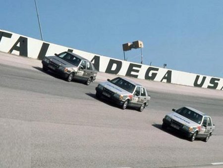 Le record du monde de vitesse à Talladega aux Etats-Unis en 1986