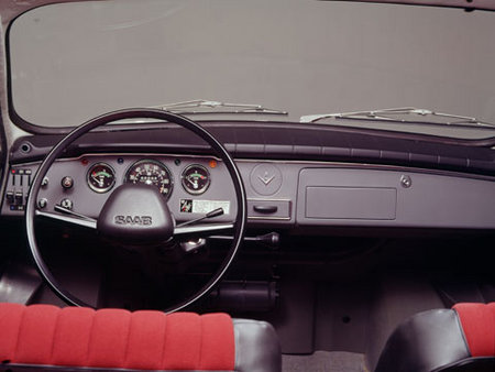 Intérieur de la Saab 96 V4