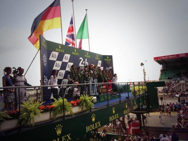 Le podium en GTE Am