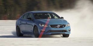 Volvo S60 Polestar sur neige