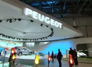 Le stand Peugeot à Genève 2007