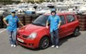 Fisichella et Alonso devant la Clio RS Trophy à Monaco