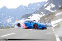 l'alpine a110-50 concept dans les Alpes