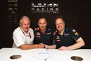 Dietrich Mateschitz, Christian Horner et Andy Palmer 