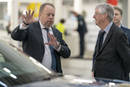 Andy Palmer et Mark Drakeford lors de l'inauguration de St Athan