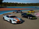 De gauche à droite : DBR9, DBRS9, Vantage GT2, Vantage N24