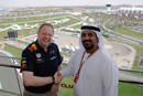 Andy Palmer (Aston Martin) et Al Tareq Al Ameri (Yas Marina Circuit)