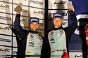 Darren Turner et Stefan Mücke (Team AMR) sur le podium de Barheïn