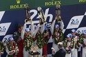 Podium des 24 Heures du Mans 2014