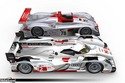 Audi R18 e-tron quattro (2013) et Audi R8 (2000)