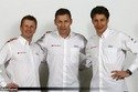 Allan McNish, Tom Kristensen et Loïc Duval