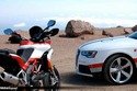 Audi RS5 et Ducati Multistrada