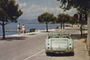 Austin Healey 100 BN2 près du Lac de Garde, en Italie