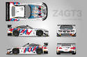 Décoration spéciale pour la BMW Z4 d'Alex Zanardi aux 24 Heures de Spa