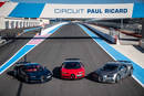 Les modèles Bugatti Chiron sur le Paul Ricard