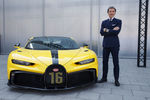 Stephan Winkelmann, Président de Bugatti, et la Bugatti Chiron Pur Sport