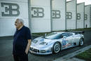 Romano Artioli, ex-Président de Bugatti, et la Bugatti EB110 SC GTS-1