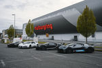 Quatre Bugatti sur la Nürburgring Nordschleife - Crédit photo : Bugatti