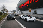 Quatre Bugatti sur la Nürburgring Nordschleife - Crédit photo : Bugatti