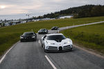 Quatre Bugatti sur la Nürburgring Nordschleife - Crédit photo : Bugatti