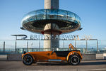 La Caterham 170 devant la tour British Airways i360