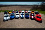 Une collection de 18 modèles Corvette Pace Car aux enchères