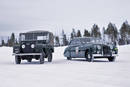 Land Rover Series 1 et Jaguar Mark VII près du Cercle Arctique