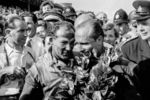 Stirling Moss et Juan Manuel Fangio à Aintree (1955)