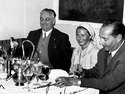 Enzo Ferrari, Ingrid Bergman et Roberto Rossellini (1950)