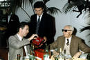 Piero et Enzo Ferrari en 1987 - Crédit photo : Ferrari