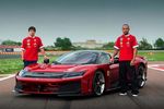 Charles Leclerc, Lewis Hamilton et la Ferrari F80