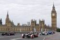 La Formula E en démonstration sur le pont de Westminster