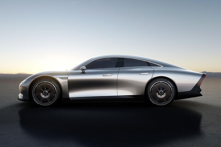 1000 km d'autonomie pour le concept électrique Mercedes-Benz Vision EQXX