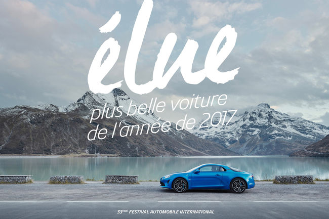L'Alpine A110 élue plus belle voiture de l'année 2017