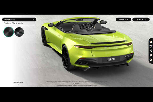 Configurez votre Aston Martin DBS Superleggera Volante 