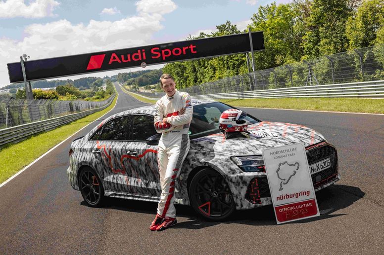 L'Audi RS 3 bat le record de sa catégorie sur la Nürburgring Nordschleife