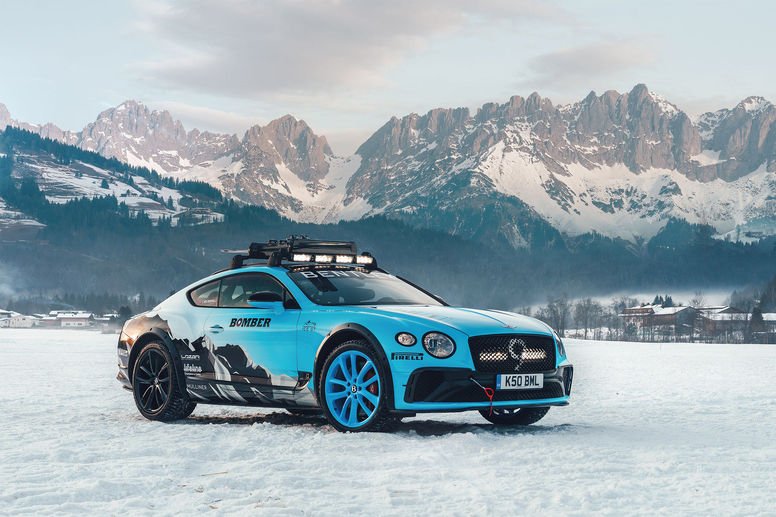 Une Bentley Continental GT spéciale au GP Ice Race