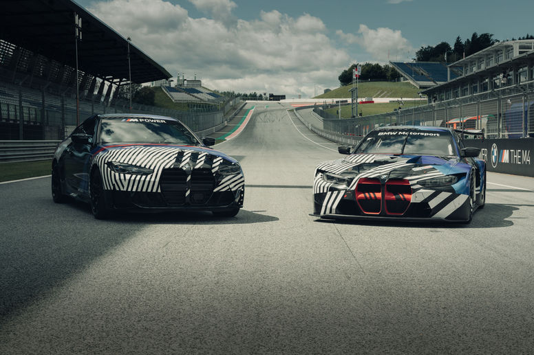 Les BMW M4 et M4 GT3 prennent la pose sur le Red Bull Ring