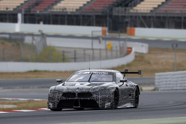 La BMW M8 GTE en essais à Barcelone